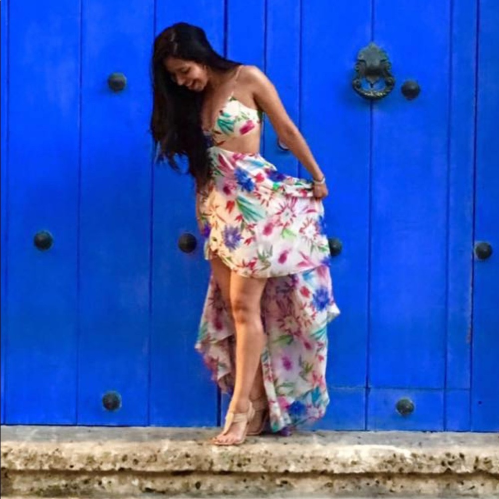 Floral fashion nova dress